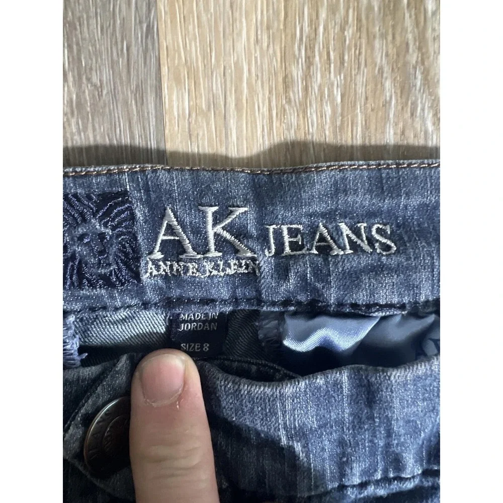 Anne Klein AK Jeans Size 8 Dark Wash Denim Jeans